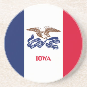 Flagge des Staates Iowa Getränkeuntersetzer