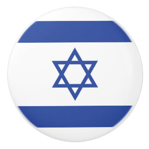 Flagge des Staates Israel, Davidstern Judentum jüd Keramikknauf
