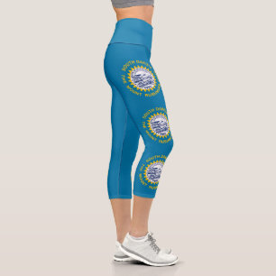Flagge des Staates South Dakota Capri Leggings