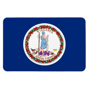 Flagge des Staates Virginia Magnet