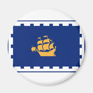 Flagge des Stadtmagazins von Quebec Magnet