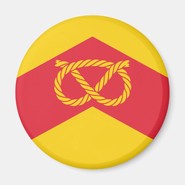 Flagge des Staffordshire Magnet (Vorne)