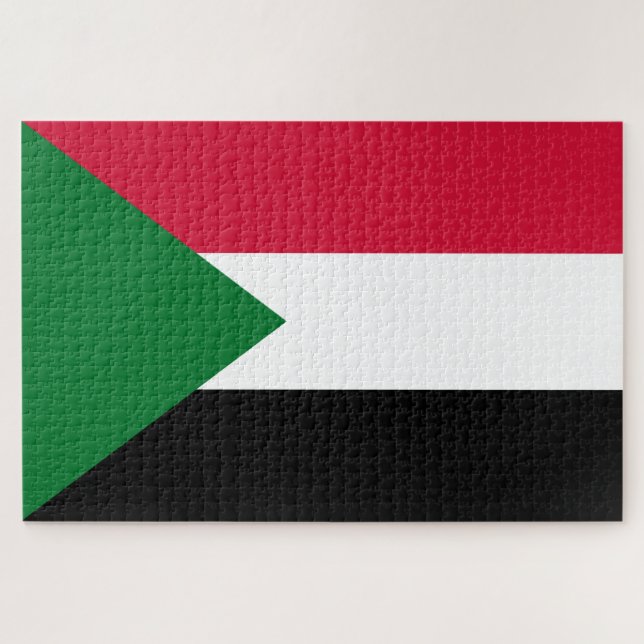 Flagge des Sudan (Horizontal)