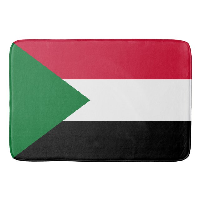 Flagge des Sudan Badematte (Vorderseite)