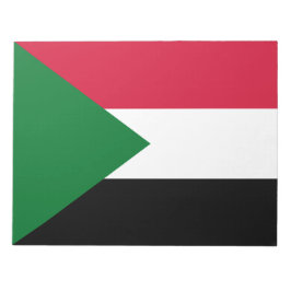 Flagge des Sudan Notizblock