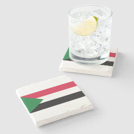 Flagge des Sudan Steinuntersetzer