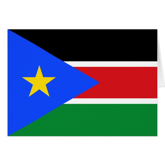 Flagge des Südsudan (Vorderseite (Horizontal))