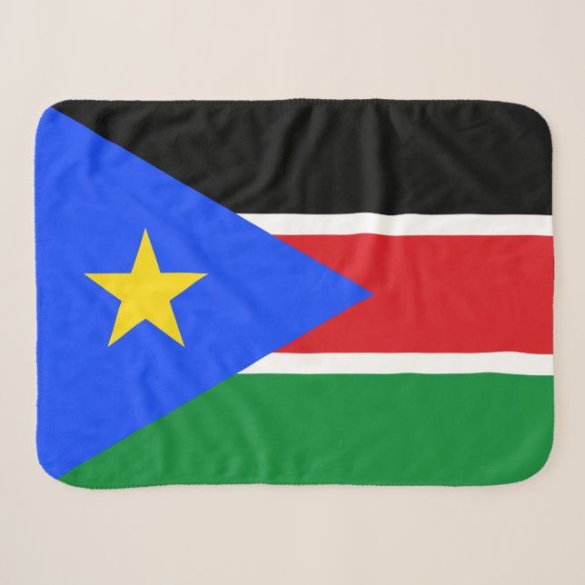 Flagge des Südsudan Sherpadecke (Vorderseite (Horizontal))