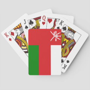 Flagge des Sultanats Oman Spielkarten