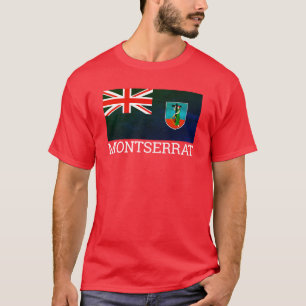 Flagge des T - Shirt Montserrat
