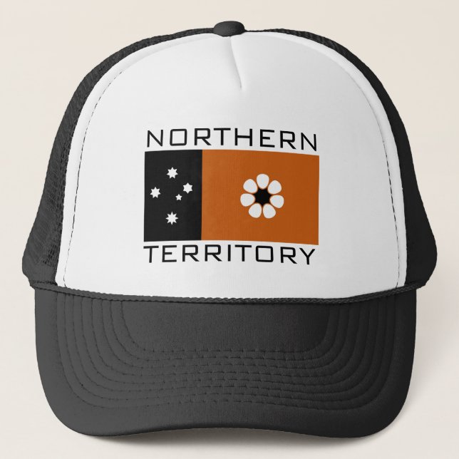 Flagge des T - Shirt Nördliche Gebiete (AUSTRALIEN Truckerkappe (Vorderseite)
