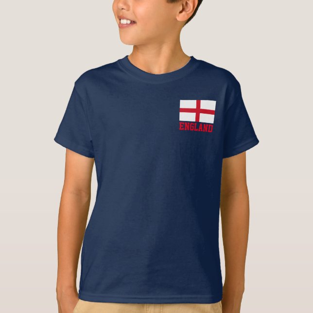 Flagge des T - Shirt von England (Vorderseite)
