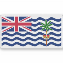 Flagge des Territoriums des Britischen Indischen O Aufkleber