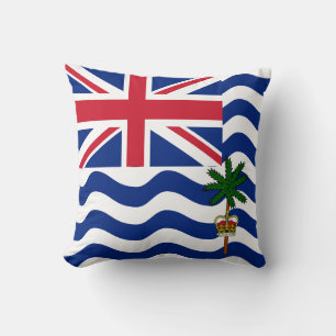 Flagge des Territoriums des Britischen Indischen O Kissen