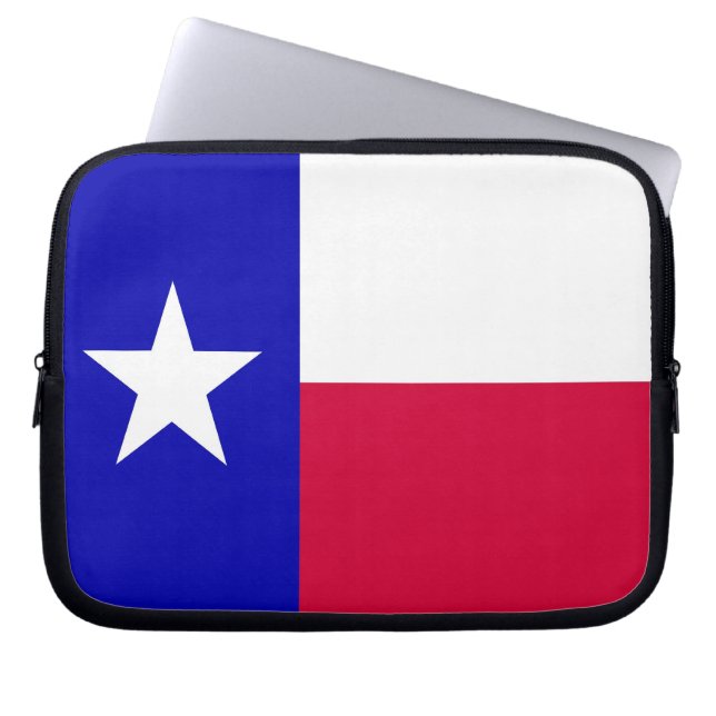 Flagge des Texas-Laptop-Kastens Laptopschutzhülle (Vorderseite)