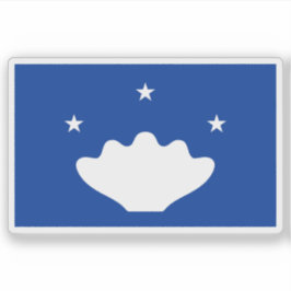 Flagge des Tobias, Mikronesien, Ozeanien Aufkleber