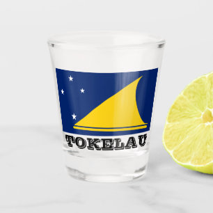 Flagge des Tokelau-Schießglases Schnapsglas