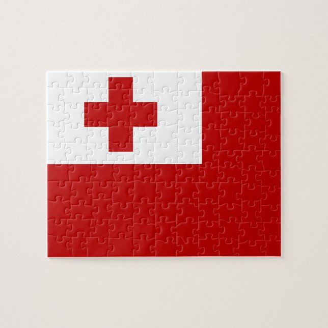 Flagge des Tonga-Foto-Puzzles (Horizontal)