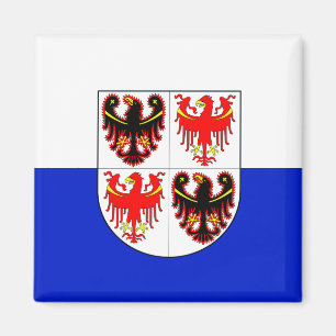 Flagge des Trentino-Südtirol (Italien) Magnet