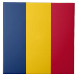 Flagge des Tschad (afrikanisches Land) Fliese