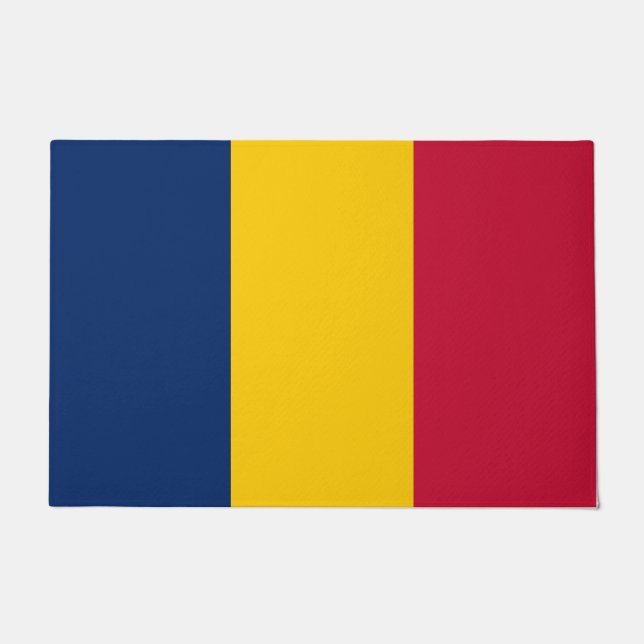 Flagge des Tschad (afrikanisches Land) Fußmatte (Vorderseite)