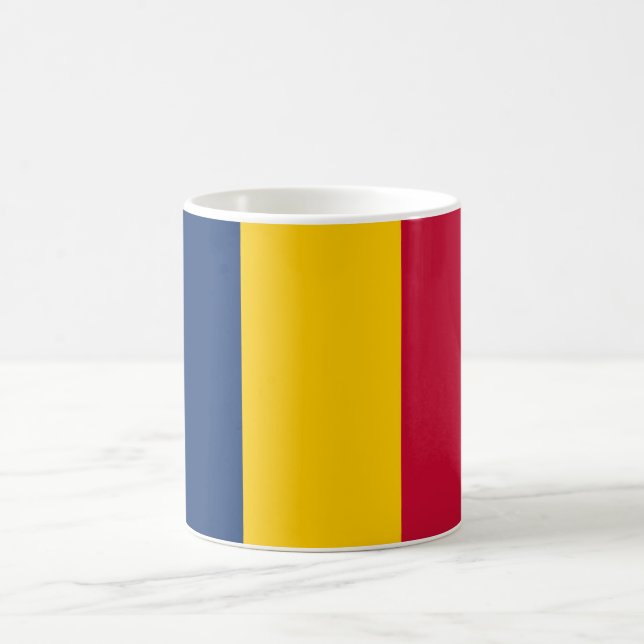 Flagge des Tschad (afrikanisches Land) Kaffeetasse (Mittel)