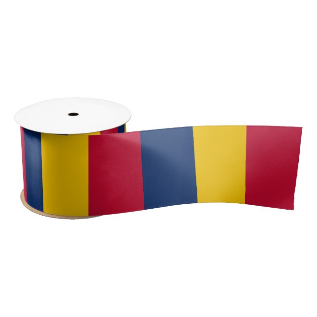 Flagge des Tschad (afrikanisches Land) Satinband (Spule)