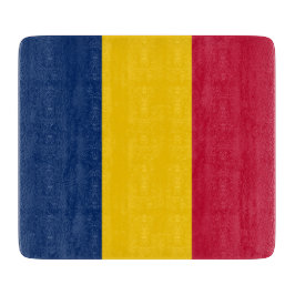 Flagge des Tschad (afrikanisches Land) Schneidebrett