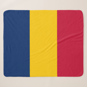 Flagge des Tschad (afrikanisches Land) Sherpadecke