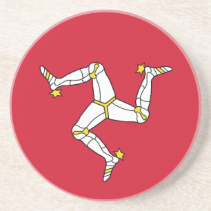 Flagge des Untersetzer Isle of Man