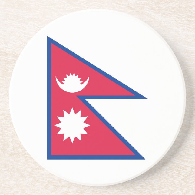 Flagge des Untersetzer Nepal (Vorne)