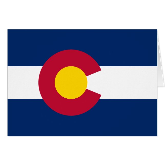 Flagge des US-Bundesstaates Colorado (Vorderseite (Horizontal))