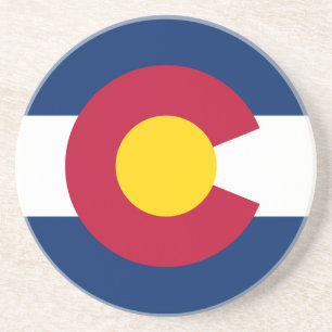 Flagge des US-Bundesstaates Colorado Getränkeuntersetzer