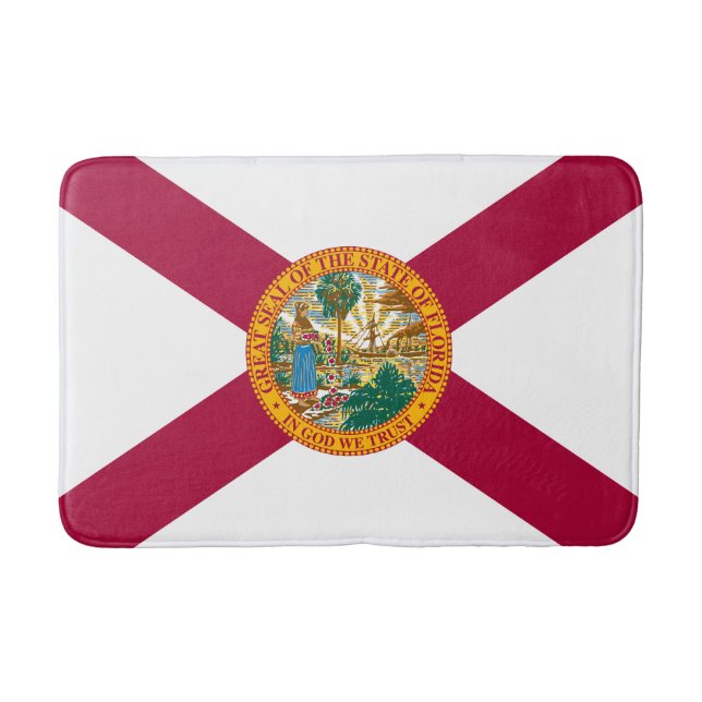 Flagge des US-Bundesstaates Florida Badematte (Vorderseite)