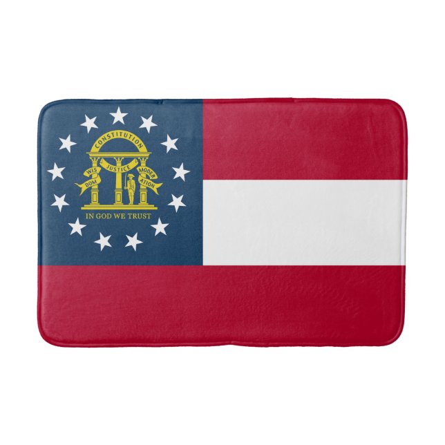 Flagge des US-Bundesstaates Georgia Badematte (Vorderseite)