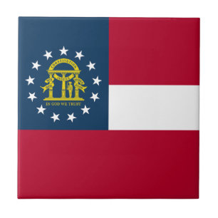 Flagge des US-Bundesstaates Georgia Fliese