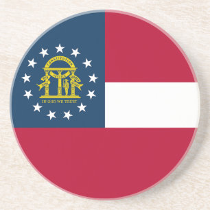Flagge des US-Bundesstaates Georgia Getränkeuntersetzer