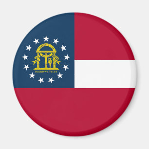 Flagge des US-Bundesstaates Georgia Magnet