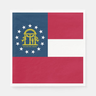 Flagge des US-Bundesstaates Georgia Serviette