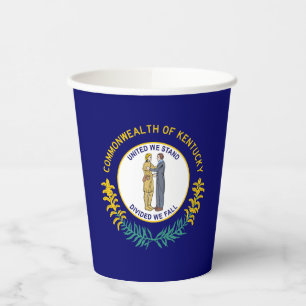 Flagge des US-Bundesstaates Kentucky Pappbecher