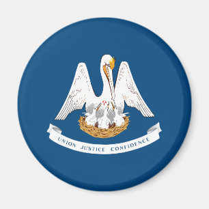 Flagge des US-Bundesstaates Louisiana Magnet