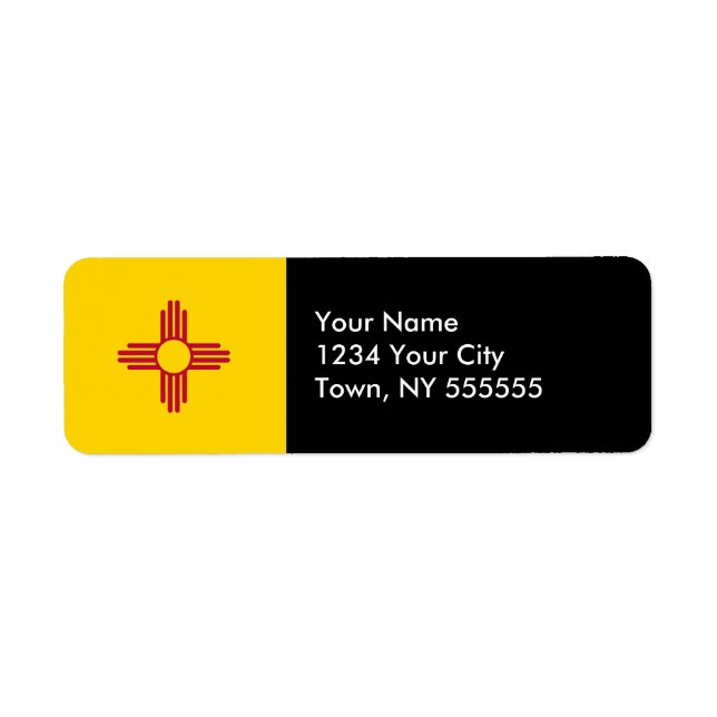 Flagge des US-Bundesstaates New Mexico (Vorne)