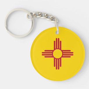 Flagge des US-Bundesstaates New Mexico Schlüsselanhänger