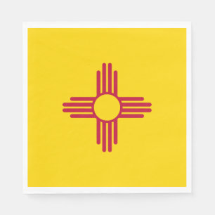 Flagge des US-Bundesstaates New Mexico Serviette