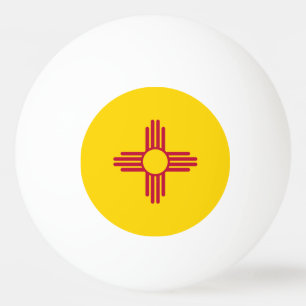 Flagge des US-Bundesstaates New Mexico Tischtennisball