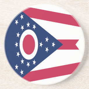 Flagge des US-Bundesstaates Ohio Getränkeuntersetzer