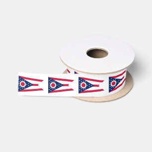 Flagge des US-Bundesstaates Ohio Satinband