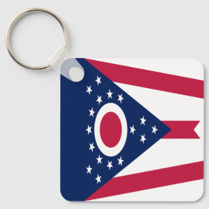 Flagge des US-Bundesstaates Ohio Schlüsselanhänger