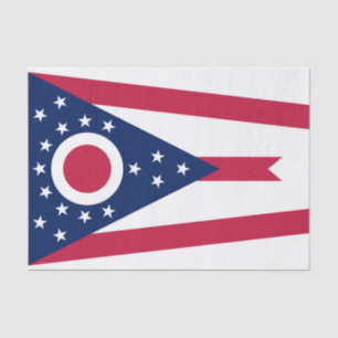 Flagge des US-Bundesstaates Ohio Seidenpapier