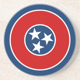 Flagge des US-Bundesstaates Tennessee Getränkeuntersetzer